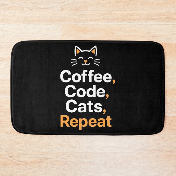 Item preview, Cat Lover and Programmer Daily Routine Funny designed and sold by AntiqueImages.