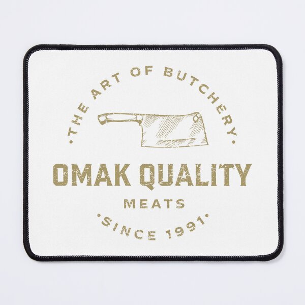 Item preview, Omak Quality Meats Cleaver Knife Vintage Butcher Logo Vector designed and sold by ccabatu.