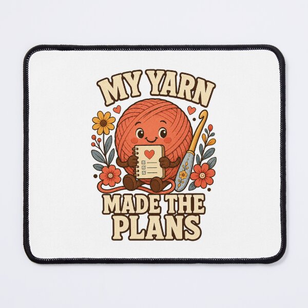 Item preview, My Yarn Made the Plans Crochet Humor designed and sold by CheerfulNest.
