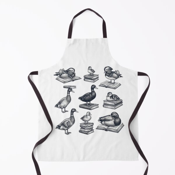 Item preview, Vintage Duck Reading Books Art Print Dark Academia Literary Animal Illustration Gift designed and sold by raedattia.