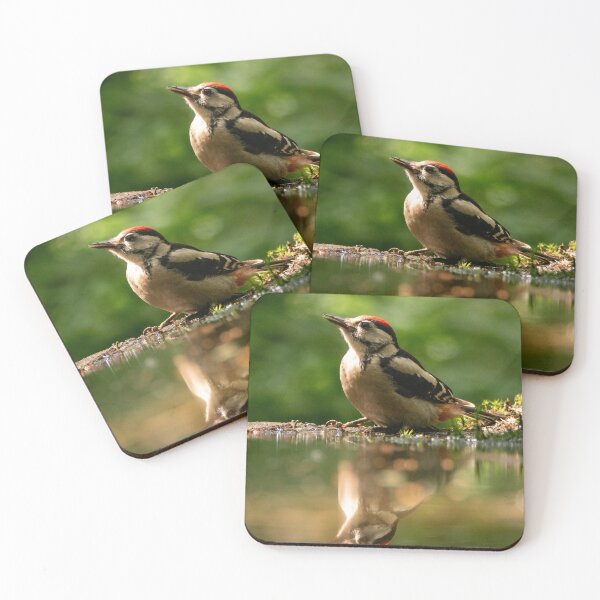 Item preview, Great Spotted Woodpecker Water Reflection designed and sold by cgnature1983.