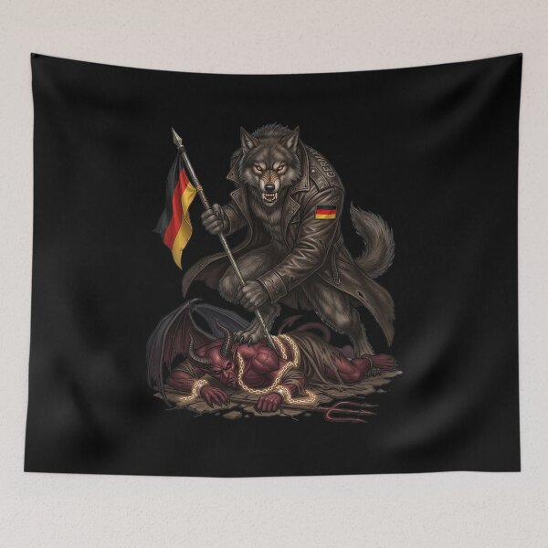 Item preview, German werewolf defeats the devil designed and sold by ReneMM.