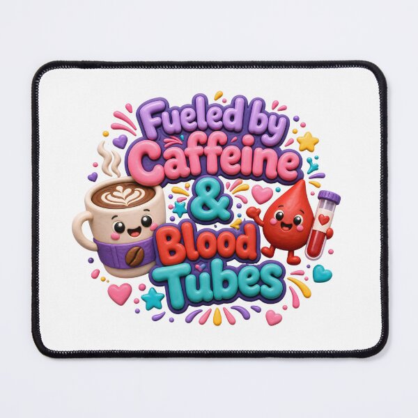 Item preview, Fueled by Caffeine and Blood Tubes designed and sold by Kaikab007.
