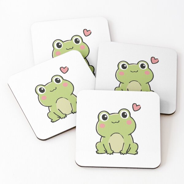 Item preview, Cute Kawaii Frog With Heart Cartoon Sticker designed and sold by VectorForge Studio.