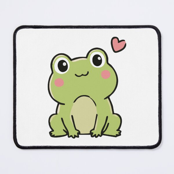 Item preview, Cute Kawaii Frog With Heart Cartoon Sticker designed and sold by VectorForge Studio.