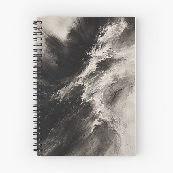Item preview, Museum Collection – The Language of Charcoal No.3 | Waves | Abstract Charcoal Wall Art designed and sold by SEIMEI2025.