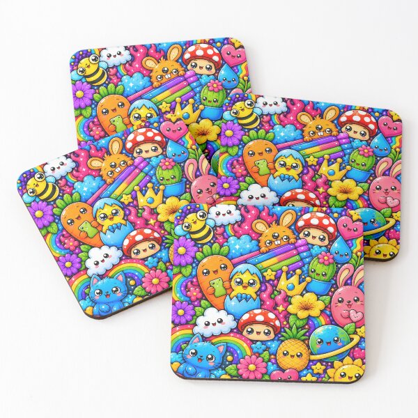 Item preview, Lucid Cute Doodle Colourful Joyful pattern designed and sold by MarlinMatt.