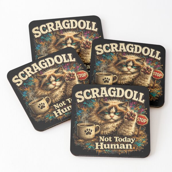 Item preview, Scragdoll – Not Today Human | Grumpy Lazy Ragdoll Cat Shirt | Funny Cat Lover Gift designed and sold by EverclearDesign.
