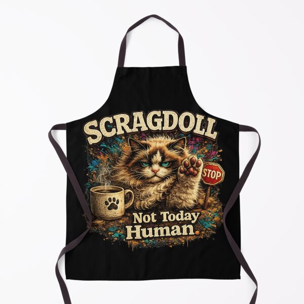 Item preview, Scragdoll – Not Today Human | Grumpy Lazy Ragdoll Cat Shirt | Funny Cat Lover Gift designed and sold by EverclearDesign.