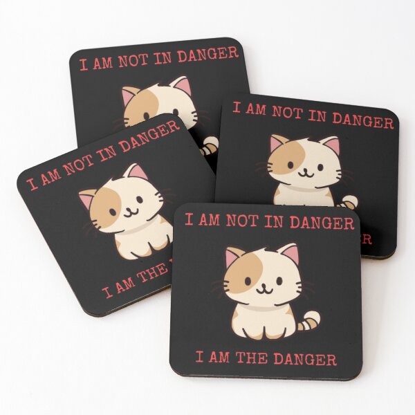 Item preview, I Am The Danger Funny Cat Quote Dark Humor designed and sold by Mircea786.