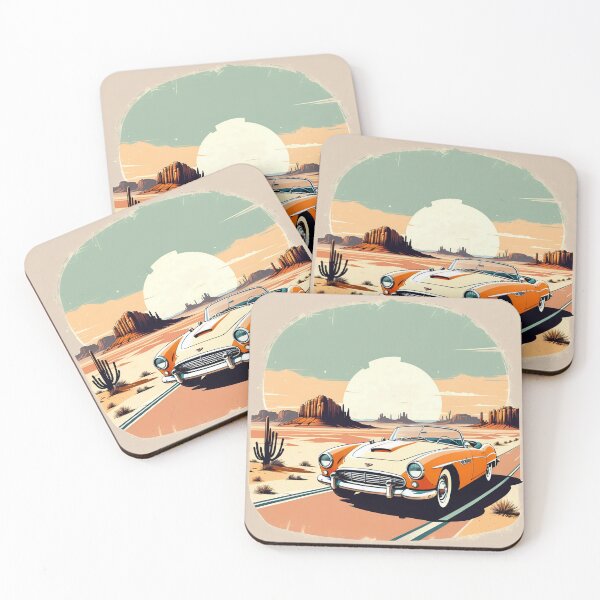 Item preview, Retro car in mountains, Vintage designed and sold by tarkone.