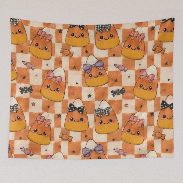 Item preview, Kawaii Candy Corn Coquette Halloween Cute designed and sold by Yellowriversss.