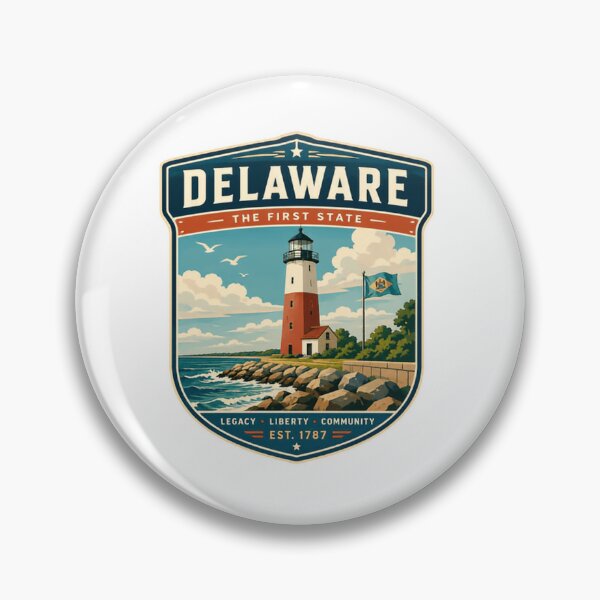 Item preview, Delaware The First State Est 1787 Legacy Liberty Community Home State Travel designed and sold by Simsimah26Parks.