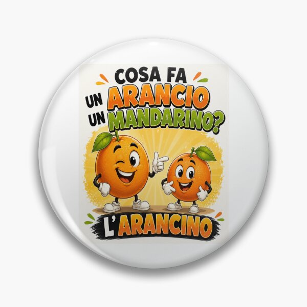 Item preview, Funny Orange and Mandarin – Arancino Cartoon Joke designed and sold by RipantinaFantasy .