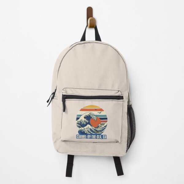 Item preview, Carmel By The Sea CA - Retro Great Wave California Beach designed and sold by dudelinart.