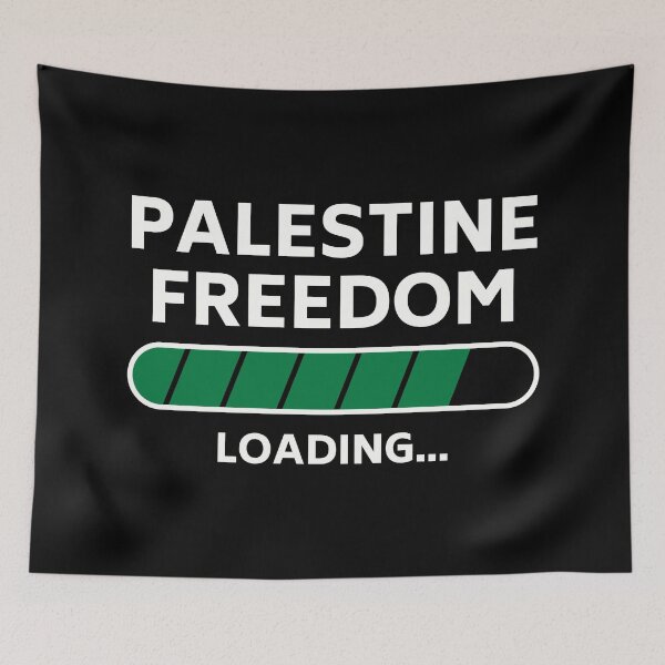 Item preview, Palestine Freedom Loading, Palestine will be free -White designed and sold by Hurriyyatee.
