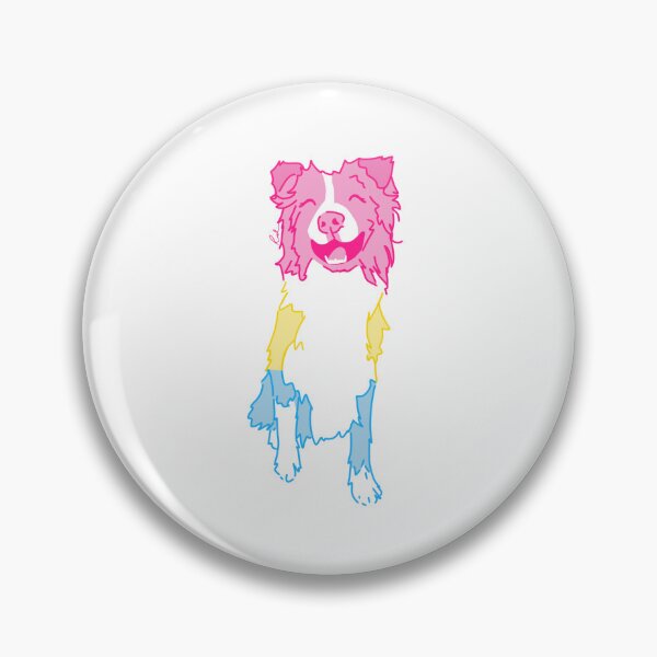 Item preview, Pansexual flag Australian Shepherd Dog designed and sold by nova.draws.