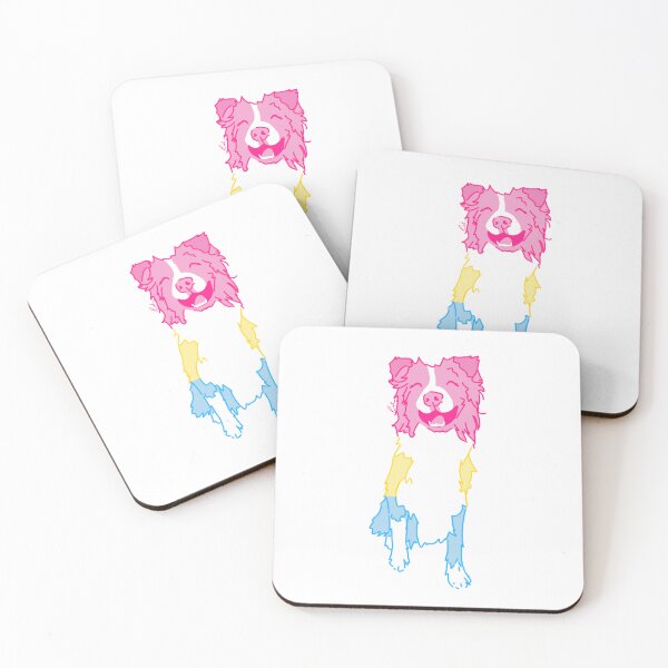 Item preview, Pansexual flag Australian Shepherd Dog designed and sold by nova.draws.