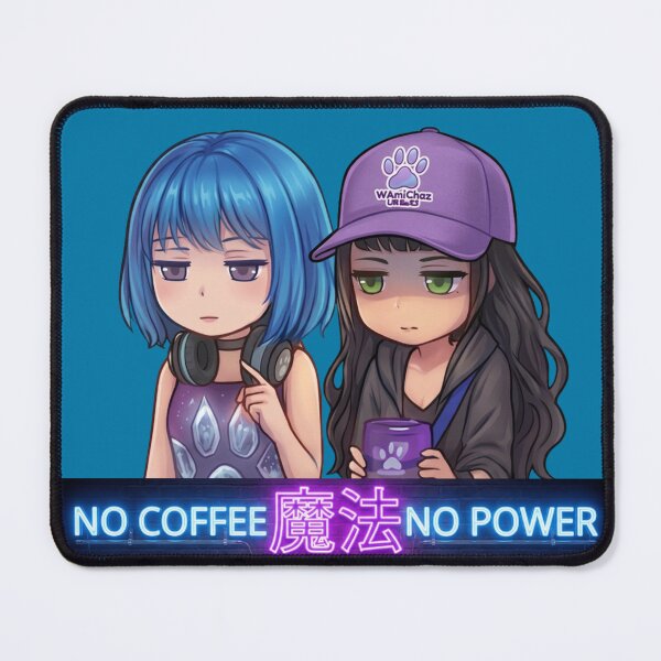 Item preview, NO COFFEE 魔法 NO POWER — AmiChaz Duo Edition designed and sold by MashiroPaw.