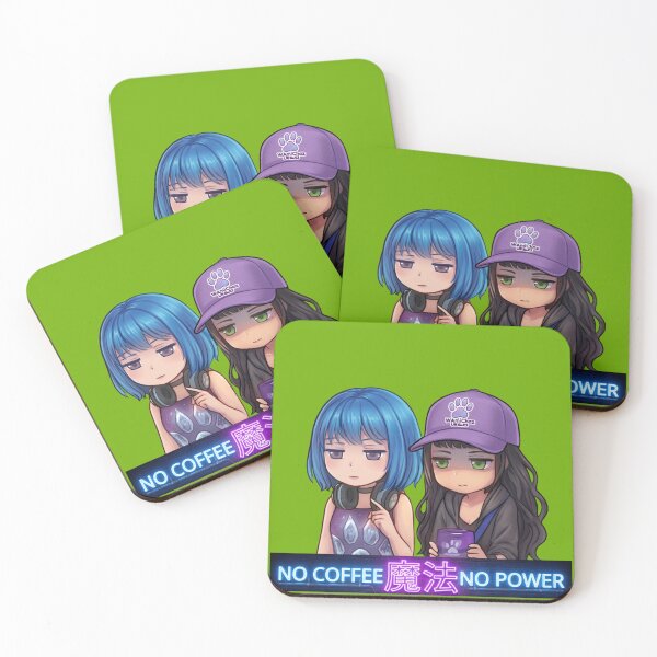 Item preview, NO COFFEE 魔法 NO POWER — AmiChaz Duo Edition designed and sold by MashiroPaw.