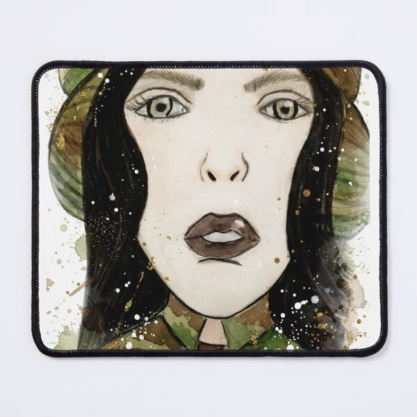 Item preview, Camo Empress - Urban Coven | Watercolor Portrait designed and sold by Sylwka447.