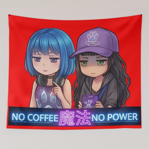 Item preview, NO COFFEE 魔法 NO POWER — AmiChaz Duo Edition designed and sold by MashiroPaw.