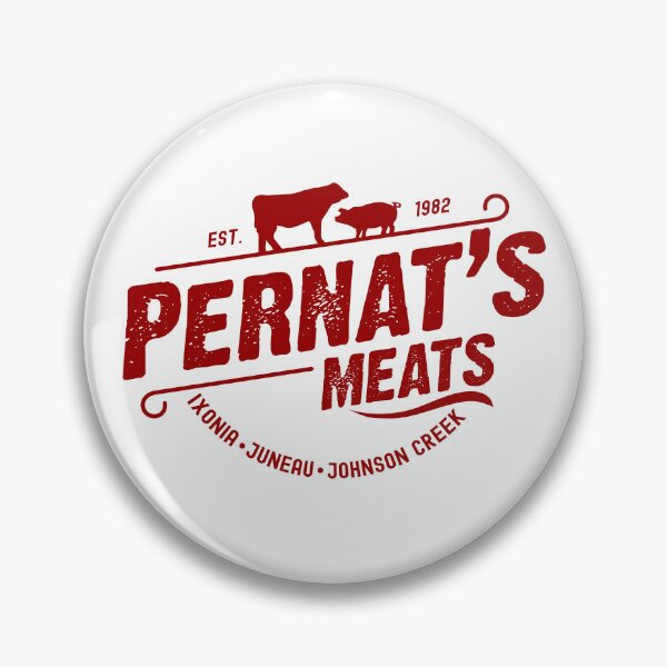 Item preview, Pernat's Meats Vintage Butcher Shop Logo Vector designed and sold by ccabatu.