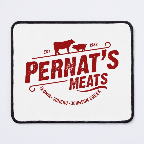 Item preview, Pernat's Meats Vintage Butcher Shop Logo Vector designed and sold by ccabatu.