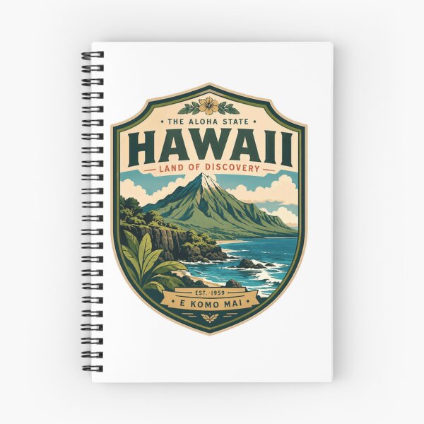 Item preview, The Aloha State Hawaii Land Of Discovery Est. 1959 E Komo Mai Hawaiian Travel Vacation Explorer designed and sold by Simsimah26Parks.