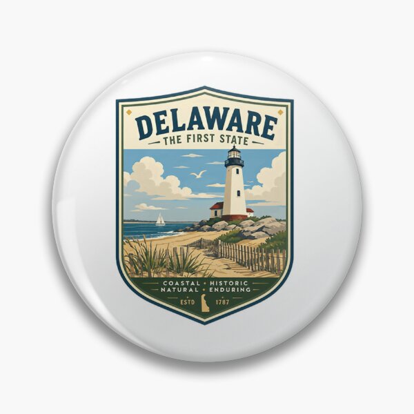 Item preview, Delaware The First State Coastal Historic Natural Enduring State Pride Travel Souvenir designed and sold by Simsimah26Parks.