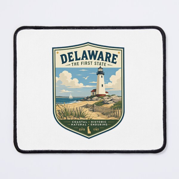 Item preview, Delaware The First State Coastal Historic Natural Enduring State Pride Travel Souvenir designed and sold by Simsimah26Parks.