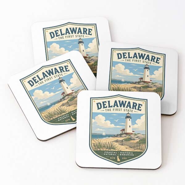 Item preview, Delaware The First State Coastal Historic Natural Enduring State Pride Travel Souvenir designed and sold by Simsimah26Parks.