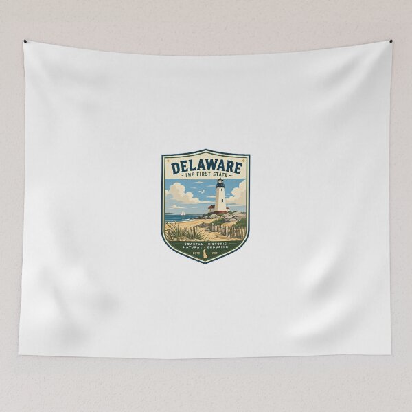 Item preview, Delaware The First State Coastal Historic Natural Enduring State Pride Travel Souvenir designed and sold by Simsimah26Parks.