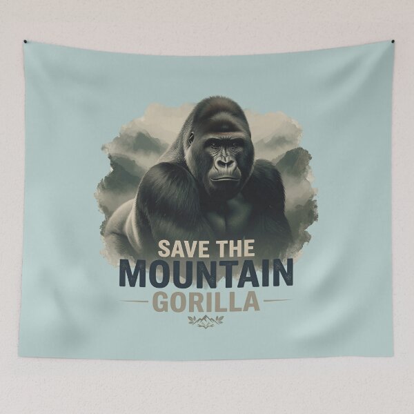 Item preview, Save the Mountain Gorilla Wildlife Design designed and sold by TshirtsOnline-.