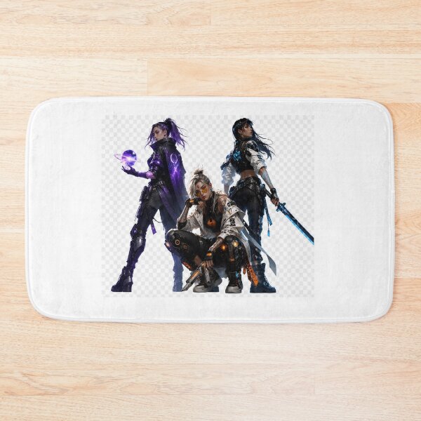 Item preview, Cyberpunk Sci-Fi Warrior Squad Illustration designed and sold by JMDG Studio.