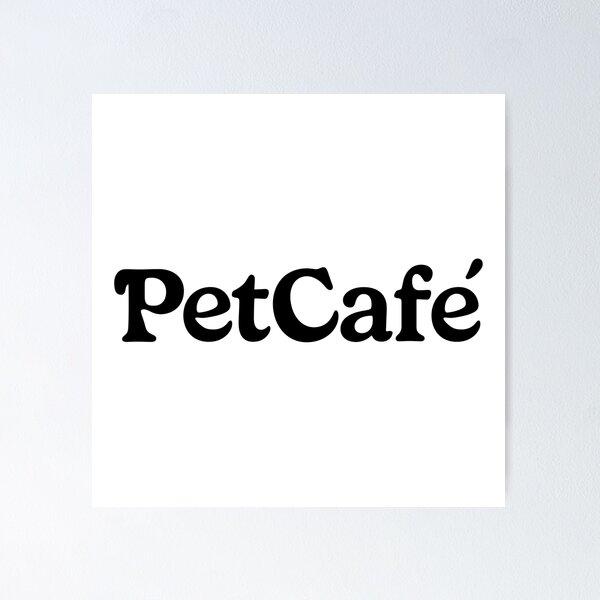 Item preview, Pet Cafe Animal Friendly Coffee Shop Minimalist Black Background Logo Vector designed and sold by ccabatu.