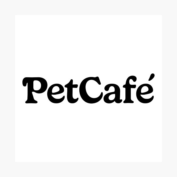 Item preview, Pet Cafe Animal Friendly Coffee Shop Minimalist Black Background Logo Vector designed and sold by ccabatu.
