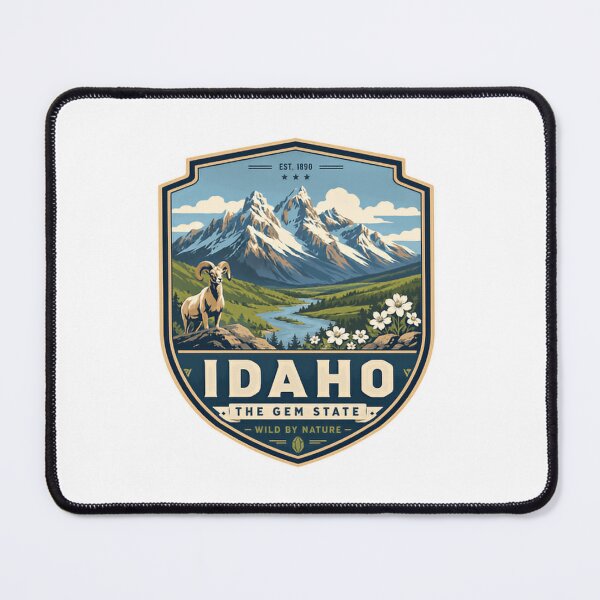Item preview, Idaho The Gem State Wild By Nature Est. 1890 State Pride Travel designed and sold by Simsimah26Parks.