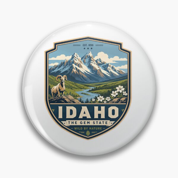 Item preview, Idaho The Gem State Wild By Nature Est. 1890 State Pride Travel designed and sold by Simsimah26Parks.