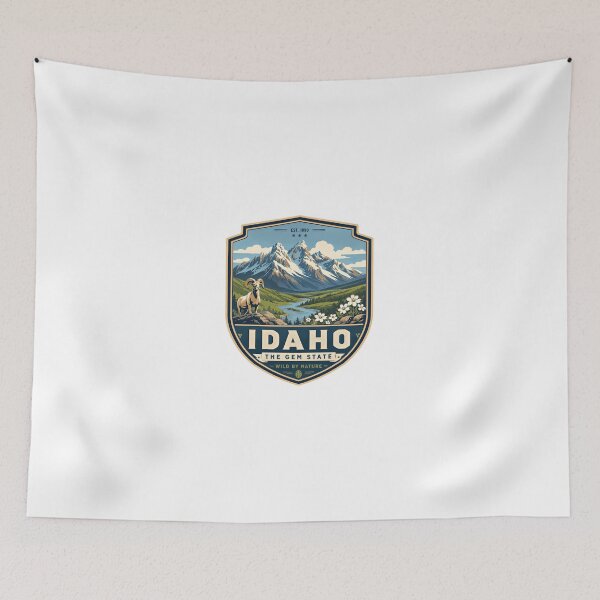 Item preview, Idaho The Gem State Wild By Nature Est. 1890 State Pride Travel designed and sold by Simsimah26Parks.