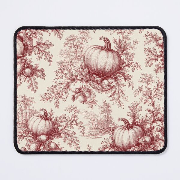 Item preview, Pumpkin Toile Fall Burgundy French Country designed and sold by Yellowriversss.