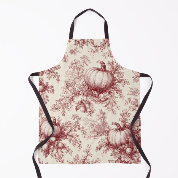 Item preview, Pumpkin Toile Fall Burgundy French Country designed and sold by Yellowriversss.
