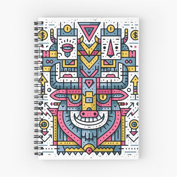 Item preview, Vibrant Geometric Spirit Beast Art designed and sold by Romgora.