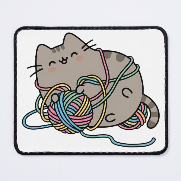 Item preview, Cat playing with yarn designed and sold by snoWorkshop.