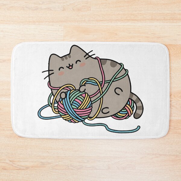 Item preview, Cat playing with yarn designed and sold by snoWorkshop.