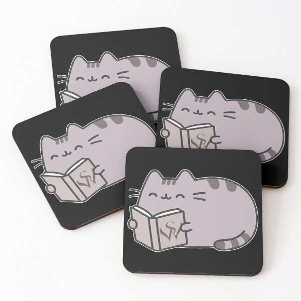 Item preview, Cat reading a book designed and sold by snoWorkshop.