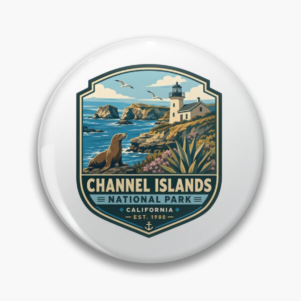 Artikelvorschau, Channel Islands Nationalpark, Kalifornien, gegründet 1980 – Reisesouvenir für Parkbesucher entworfen und verkauft von Simsimah26Parks.