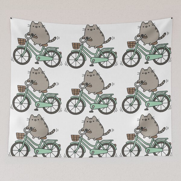 Item preview, Cat riding a bicycle designed and sold by snoWorkshop.