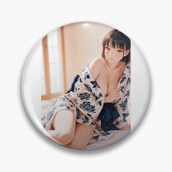 Item preview, Serene Moments in Yukata - Elegant Anime Portrait designed and sold by JapaneseArtAI.
