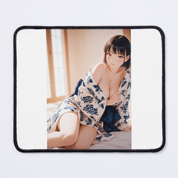 Item preview, Serene Moments in Yukata - Elegant Anime Portrait designed and sold by JapaneseArtAI.